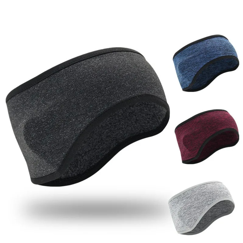 Fleece Ear Warmer Band - ウィンタースポーツ汗止めバンド暖かいヘッドバンドフリースヘッドバンドイヤーウォーマーカバージムサイクリングスキーテニスランニングヘアバンド男性女性
