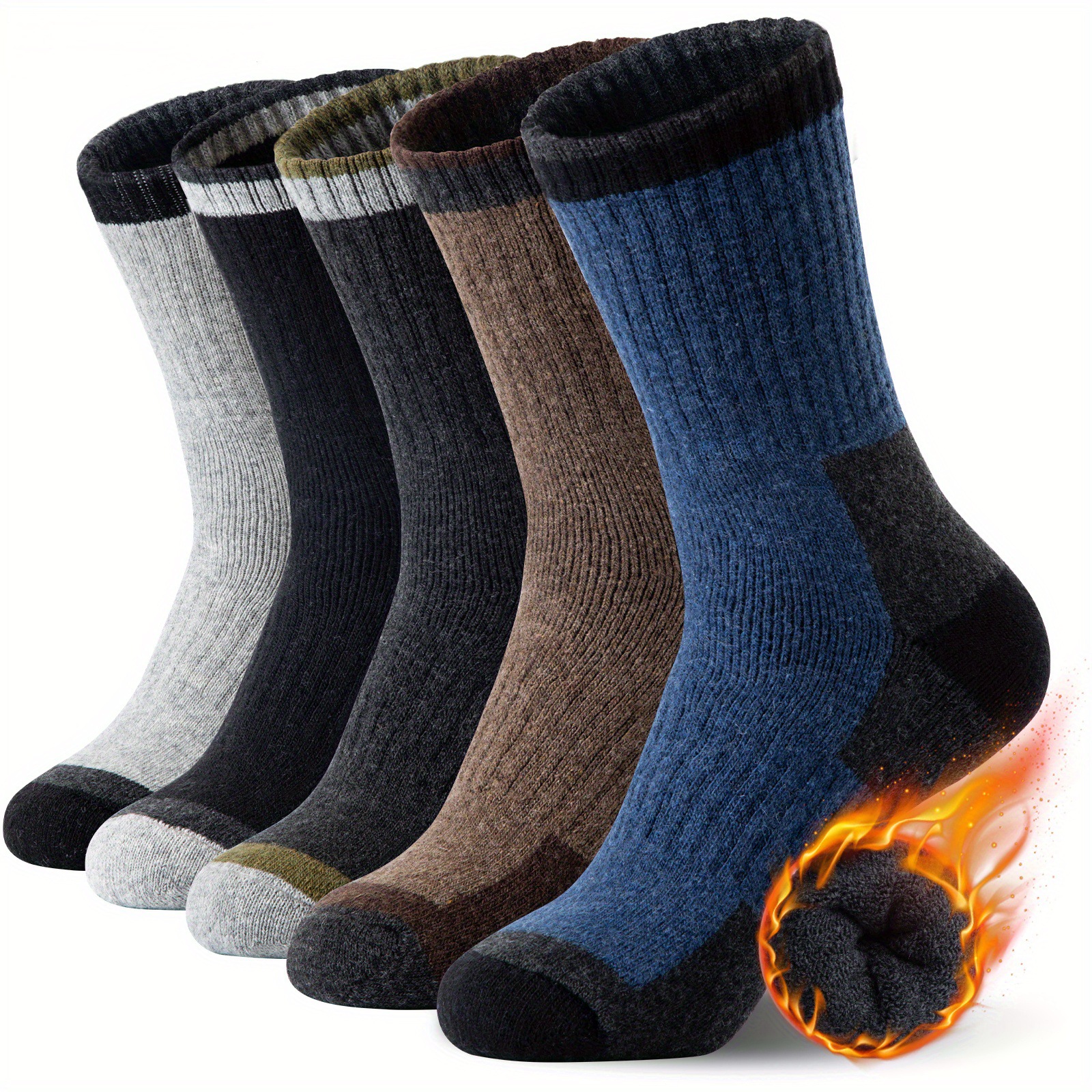 Thermal Sock Wool - 冬メリノウール靴下肥厚暖かい吸湿発散性ハイキング靴下男性女性熱通気性耐久性サイクリング屋外靴下