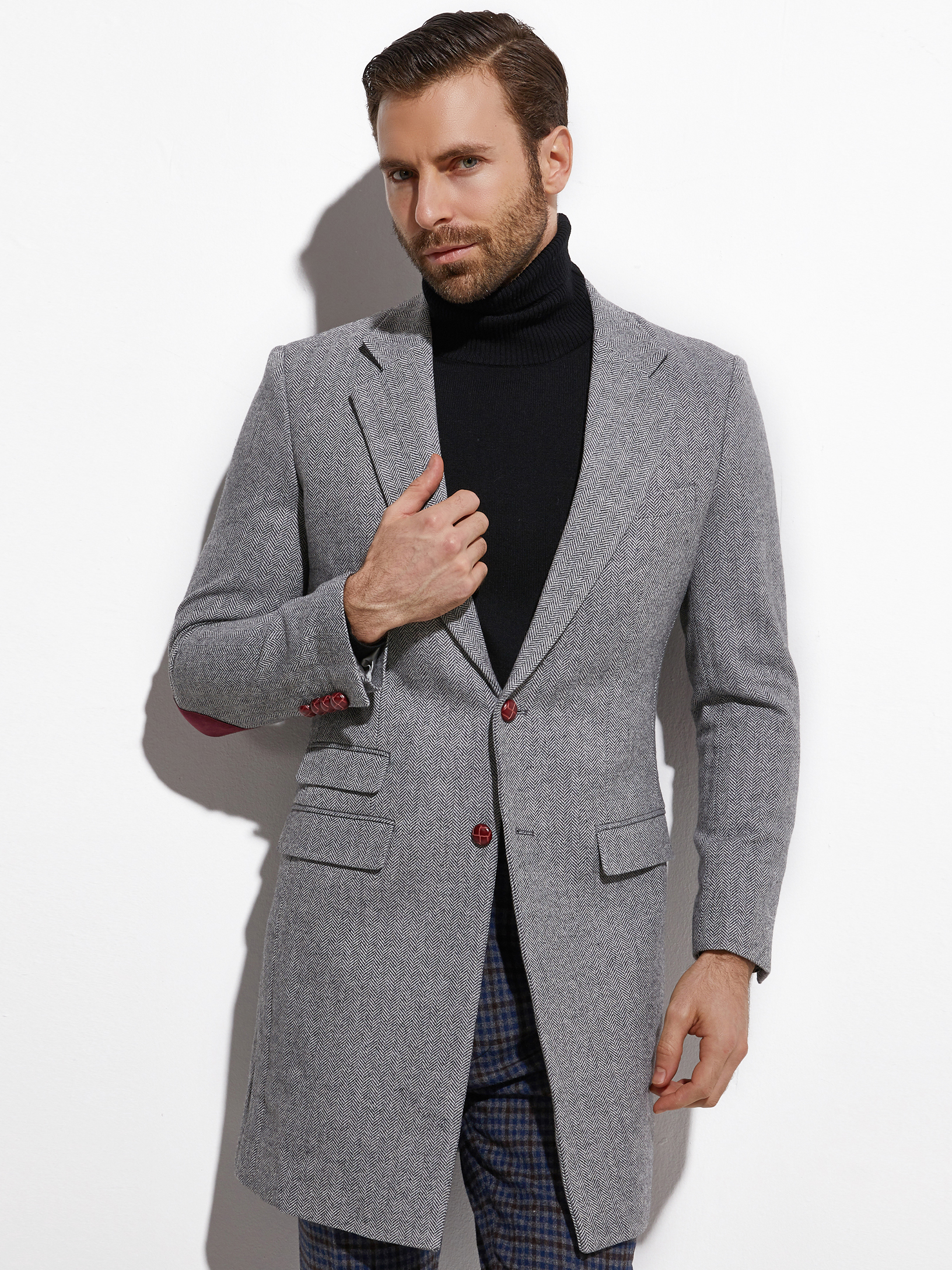 Wool Coat Peacoat - 2026年 春秋 ミディアム丈 テーラードコート カスタムメイド ジャケット