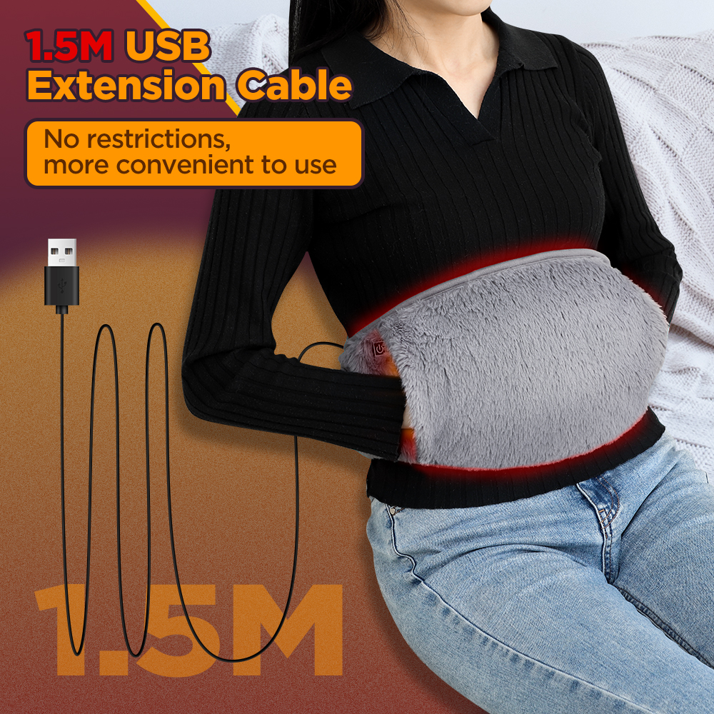 Hand Warmer Electric - 電気加熱ベルトハンドウォーマー冬用ヒーターウエストウォーマー温湿布腹部腰椎子宮温熱パッドUSB充電