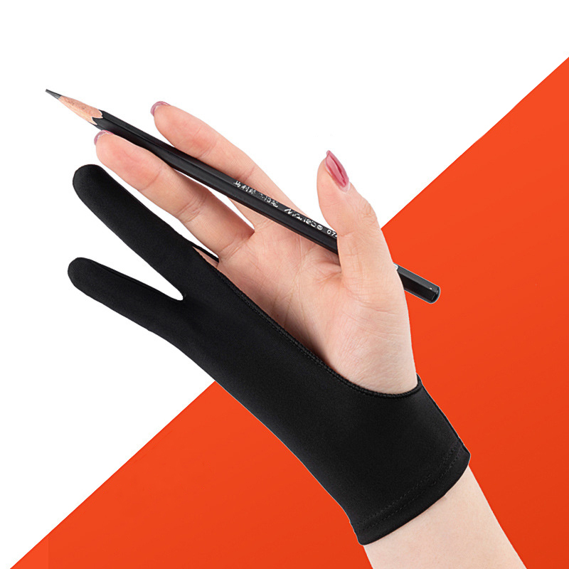 Touch Screen Gloves - タッチ防止手袋,2本指,デジタルタブレット,タッチスクリーン,描画,油汚れ防止,画材