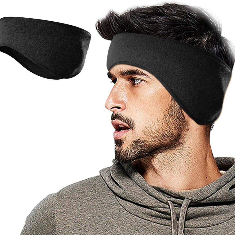 Fleece Ear Warmer Band - 1PC 冬用フリースイヤーマフ寒い天候用イヤーウォーマーカバーサイクリングスキースノーボード屋外ランニング暖かいイヤーマフヘッドバンドヘアバンド