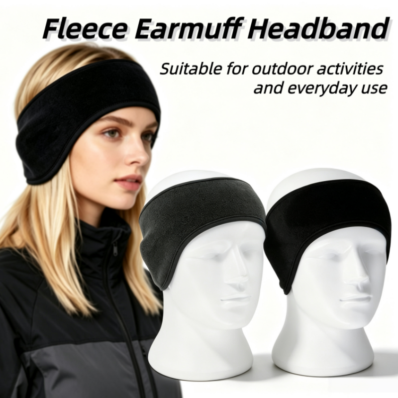 Winter Headband Fleece - フリースイヤーウォーマーマフ屋外冬用ヘッドバンドイヤーマフ男性女性用ランニングスキーアウトドアスポーツイヤーマフヘッドバンド