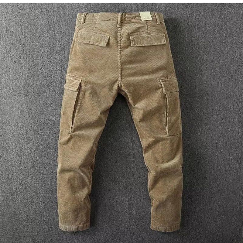 Corduroy Pant Warm - 男性用コーデュロイパンツ,厚手のコーデュロイパンツ,カジュアル,ルーズ,快適,スポーツ,高品質,新しいファッション,春と秋