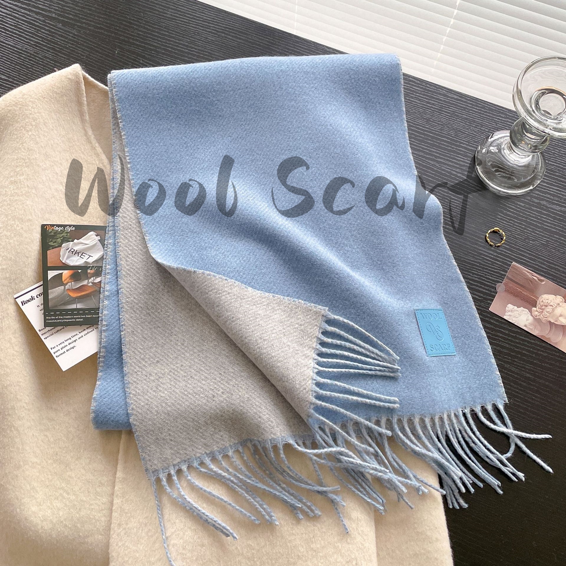Cashmere Pashmina Wrap - 新しいウール冬厚手暖かいスカーフ女性カシミヤショールとラップパシュミナネッカチーフブファンダ女性ロングテッセルエシャルプ2025