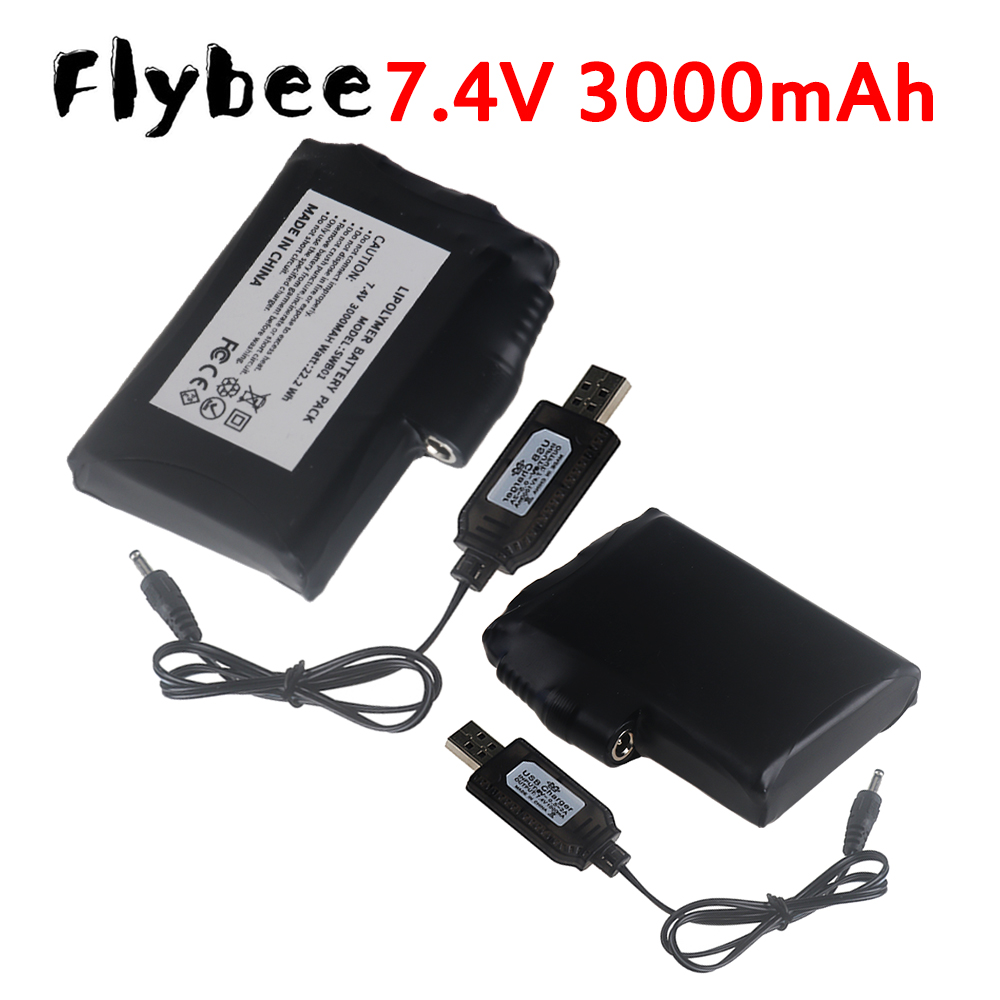 Heated Vest Battery - 7.4V リチウムポリマー 3000mah バッテリー、加熱手袋、加熱ベスト、靴下、冬用不凍液セーバー加熱バッテリーパワーバンク用