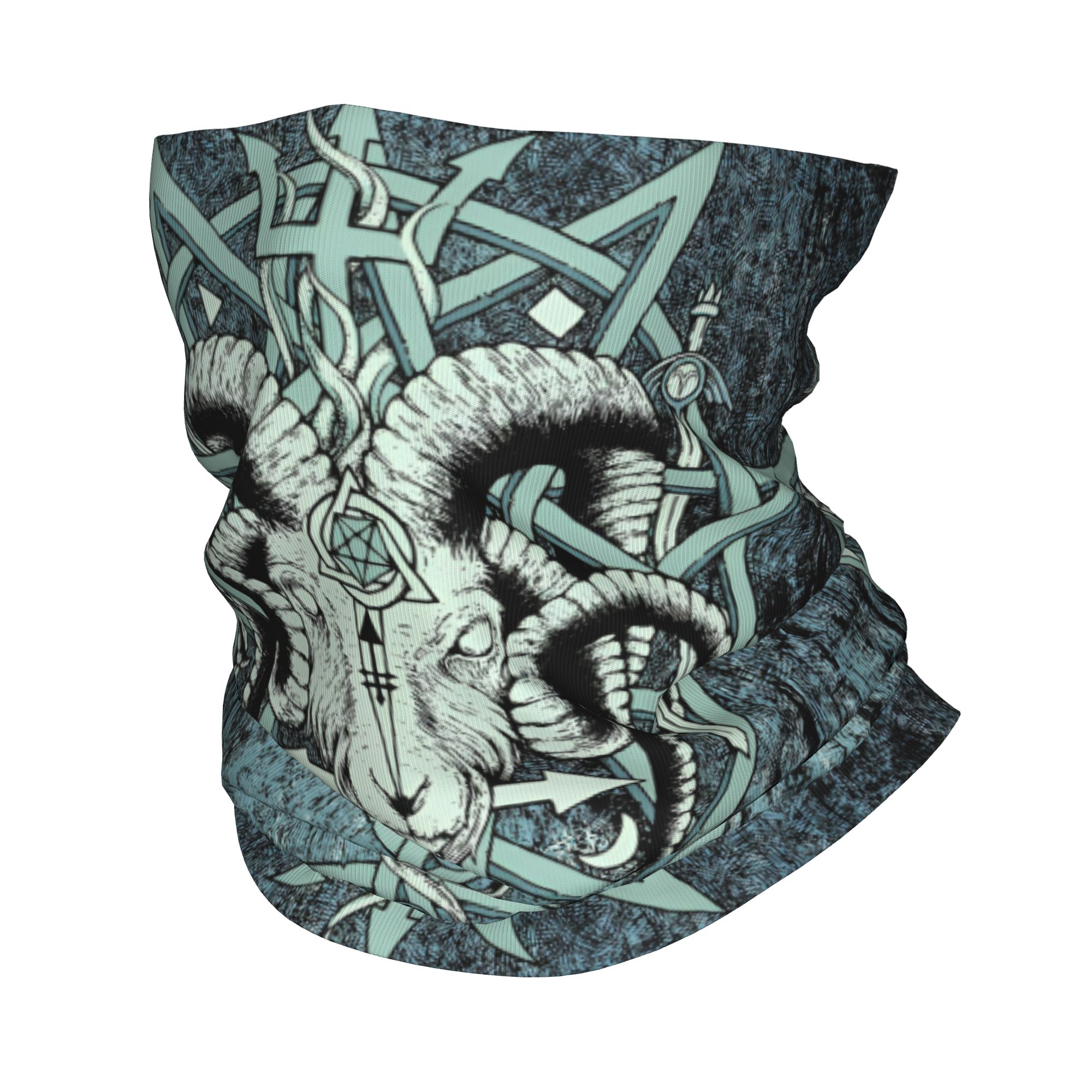 Neck Gaiter Fleece - カスタム サバティック ゴート バフォメット サタニック オカルト