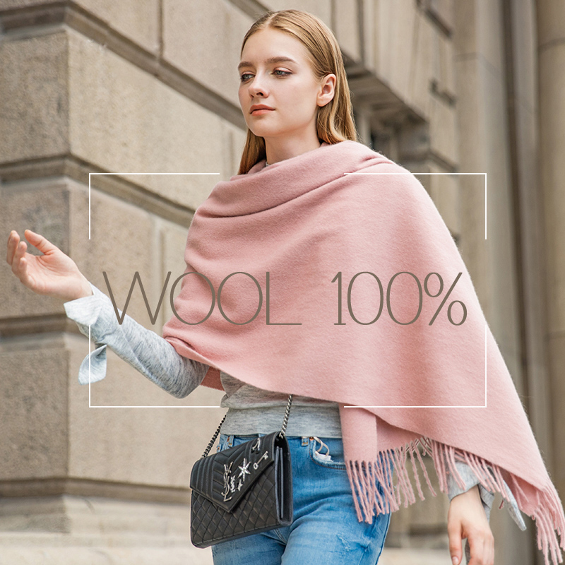 Shawl Wrap Winter - ウール冬のスカーフの女性のファッションショール大人の固体スカーフ高級秋ショールとラップポンチョスカーフレディースユニセックスラップ