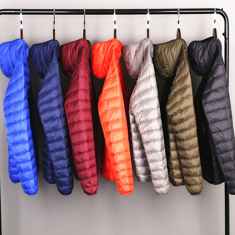 Down Jacket Packable - メンズ超軽量通気性ジャケット,防水性と防風性,ラージサイズ