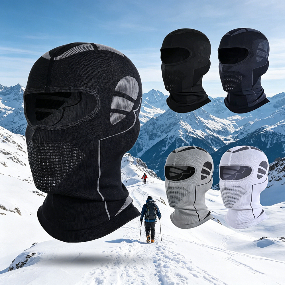 Balaclava Ski Mask - 男女兼用 防寒サーマルスカーフ 冬用スキーハット バラクラバ フルフェイスマスク スキー