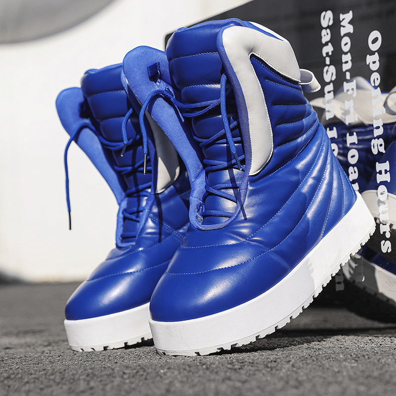 Waterproof Winter Boot - 男性ブーツ 2025 新しい冬スリッパ暖かい男性の靴防水ノンスリップぬいぐるみスニーカー男性テニスシューズブーツ男性スニーカー冬
