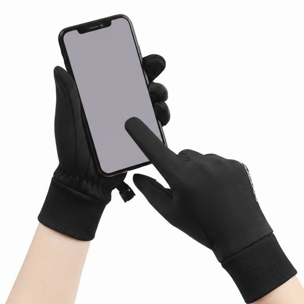 Touch Screen Gloves - 滑り止め冬用子供用自転車グローブフルフィンガー滑り止め暖かい手袋反射タッチスクリーン自転車スポーツミトン