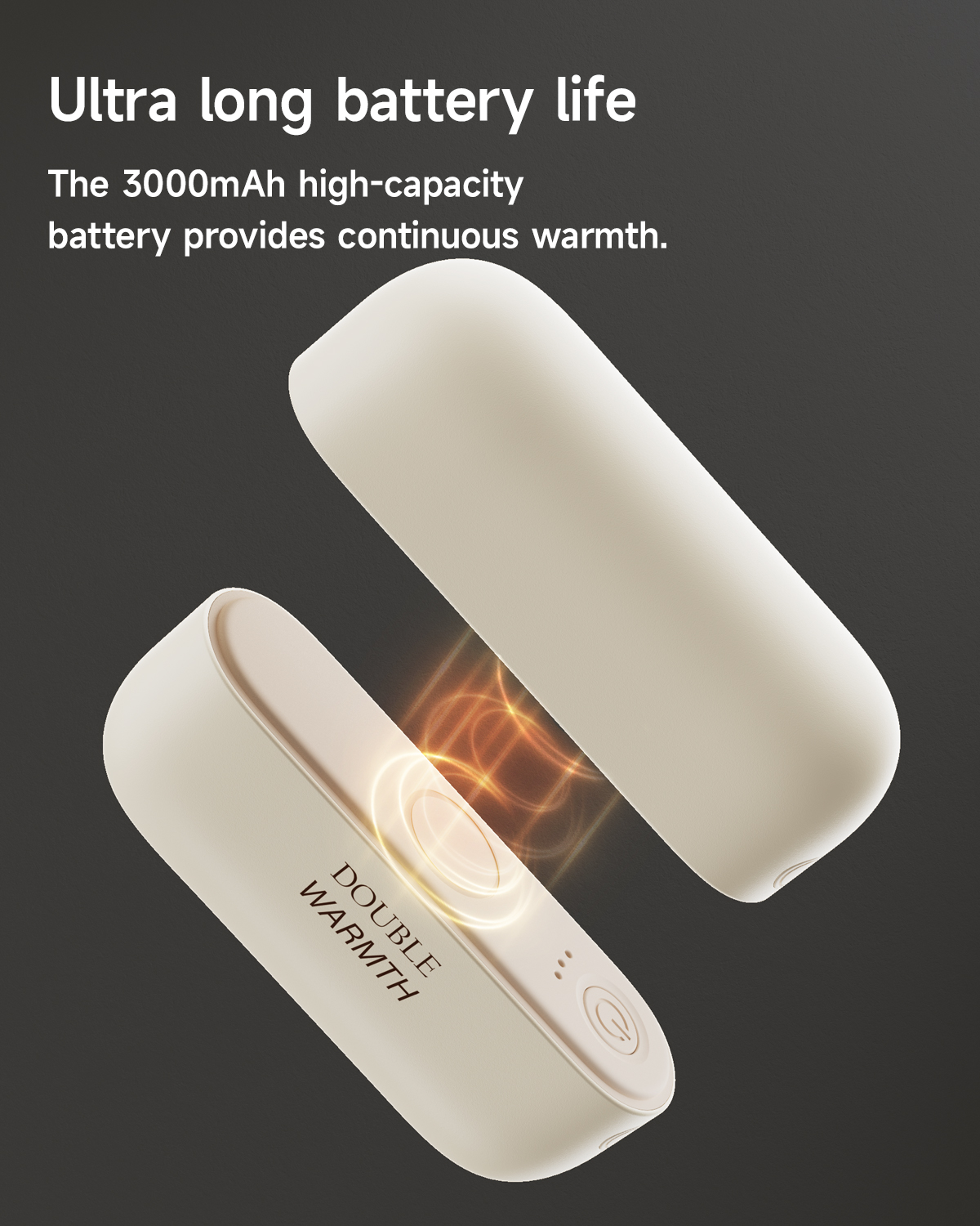 Hand Warmer Electric - 2-in-1 磁気充電式ハンドウォーマー電気ポータブルハンドウォーマー長持ち安全加熱ウォーマーポケットヒーター新しい