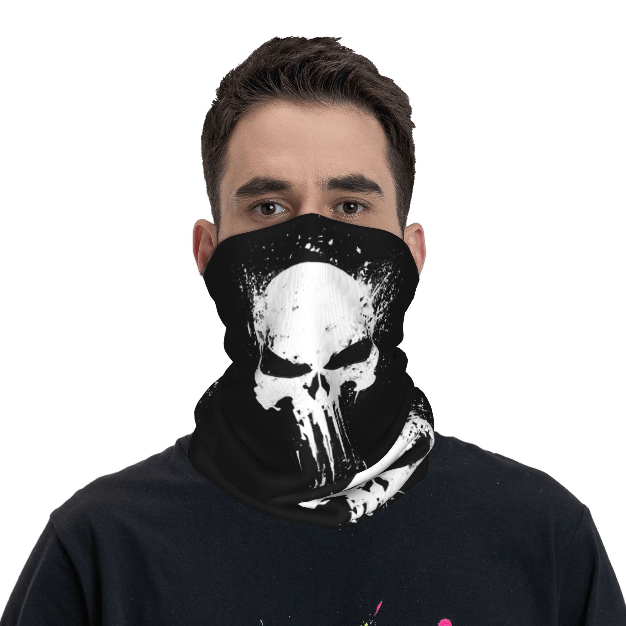 カスタムスケルトンスカルバンダナ冬用ネックウォーマー女性用防 - Neck Gaiter Fleece のレビューと価格