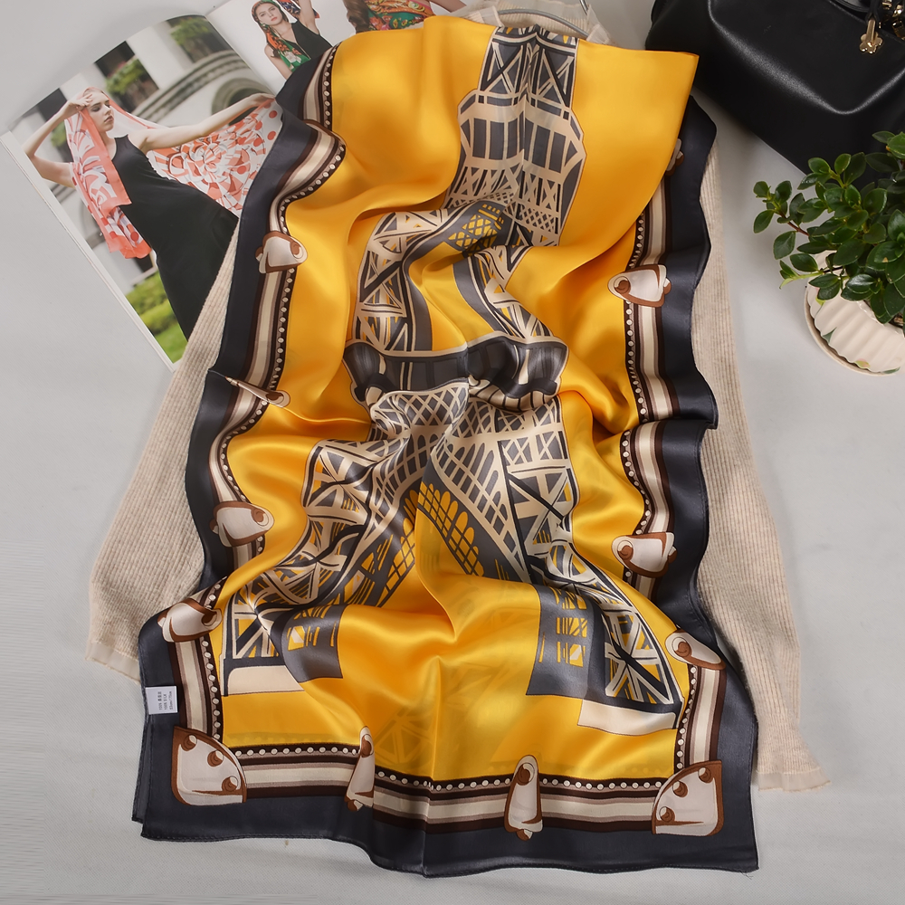 ビシファ |   新しい明るい黄色の 100% 桑シルクショ - Shawl Wrap Winter のレビューと価格