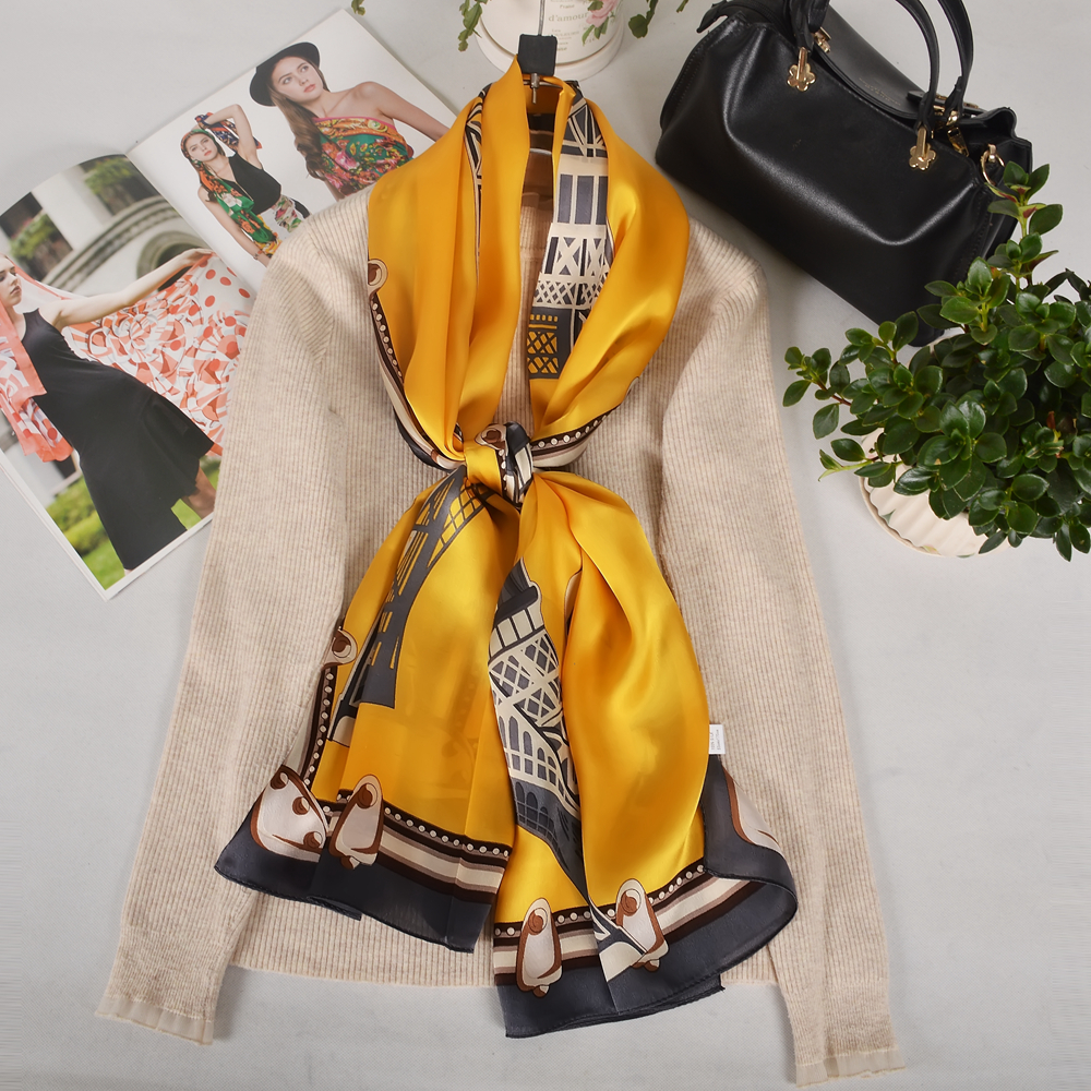 ビシファ |   新しい明るい黄色の 100% 桑シルクショ - Shawl Wrap Winter のレビューと価格