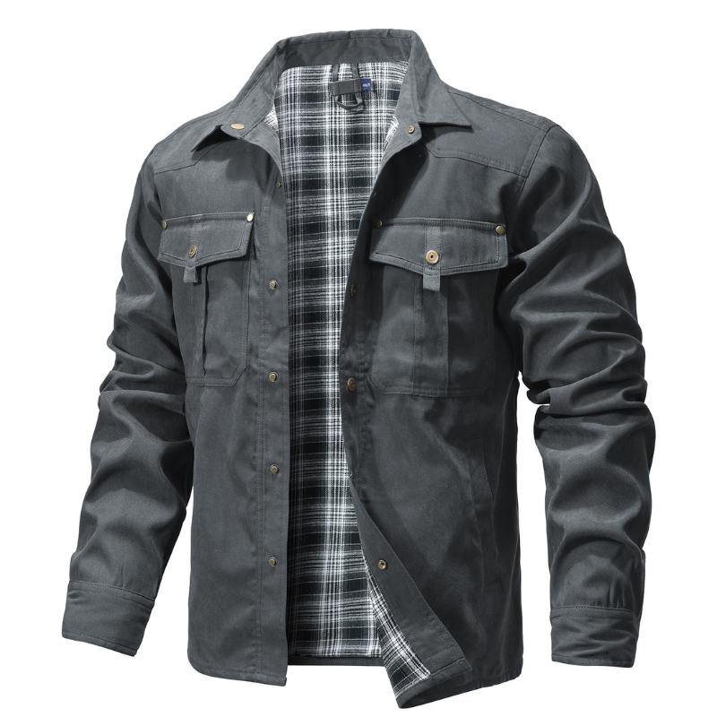 メンズジャケット 春 フランネル裏地付きシャツコート シャケ - Flannel Shirt Lined のレビューと価格