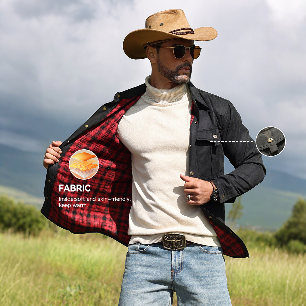 メンズジャケット 春 フランネル裏地付きシャツコート シャケ - Flannel Shirt Lined のレビューと価格