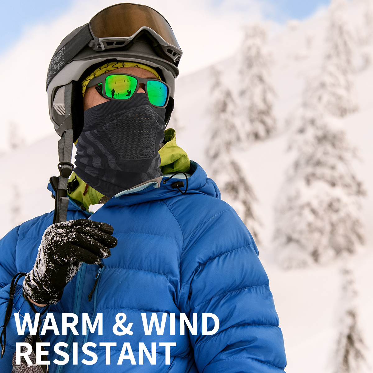 冬用ネックウォーマー ゲイター 暖かいポーラーフリース バラ - Neck Gaiter Fleece のレビューと価格