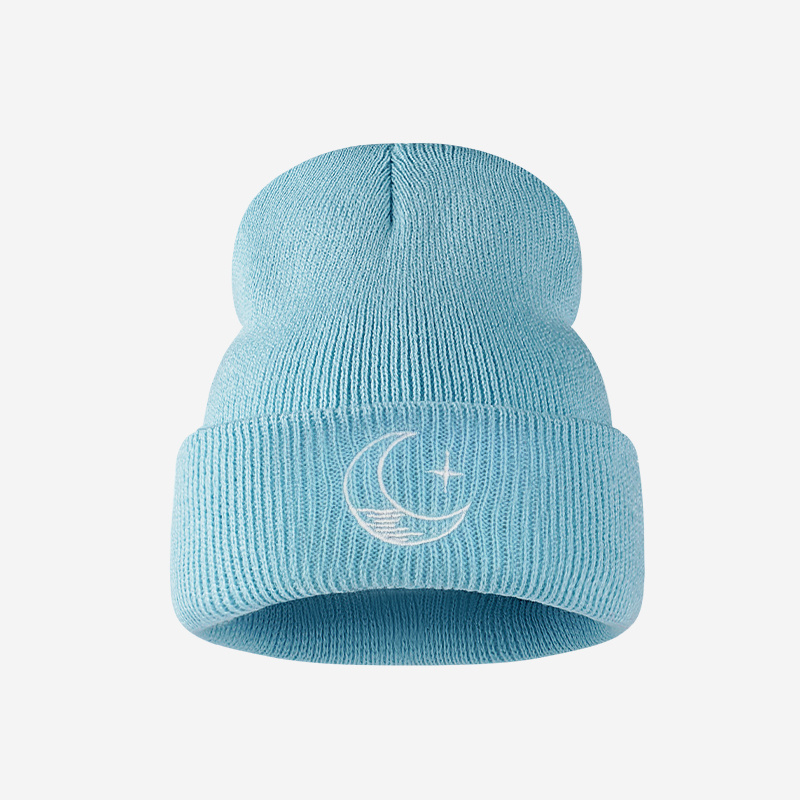 1歳から3歳向けのニット帽：星と月の刺繍が可愛い暖かいビーニ - Knit Beanie Hat Warm のレビューと価格