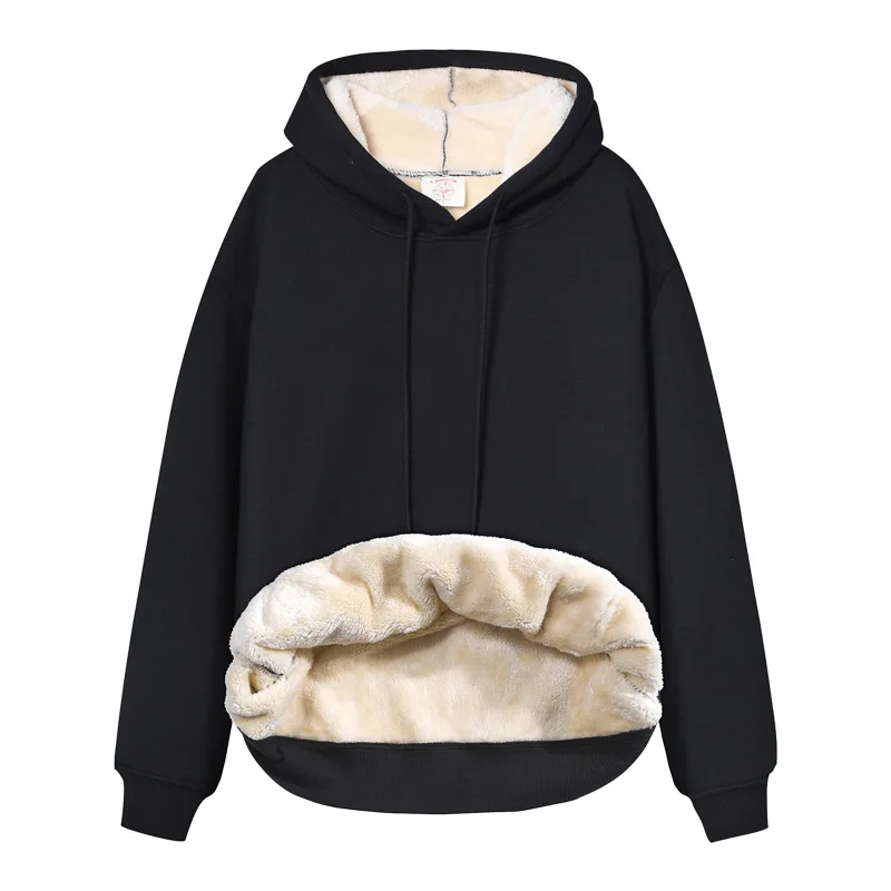 高品質グレー厚手フリース裏地付きパーカーメンズ冬用パーカーカ - Sherpa Hoodie Fleece のレビューと価格
