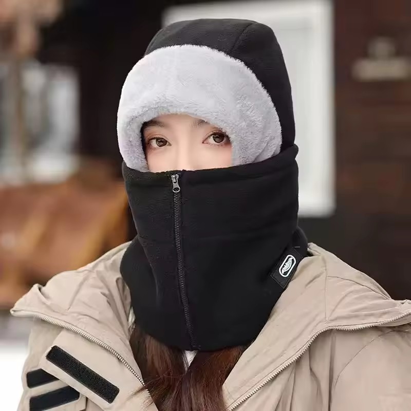冬暖かいバラクラバ帽子一体型帽子耳保護防風厚いオートバイ乗馬 - Balaclava Ski Mask のレビューと価格