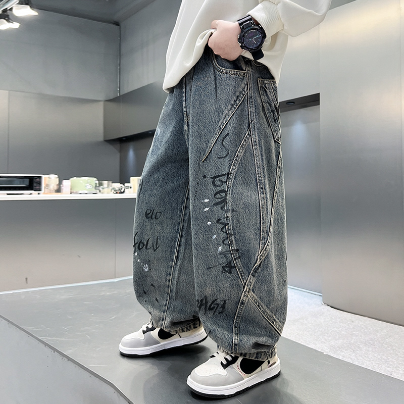 子供用冬用保温ダメージ加工ジーンズ、男の子用レター入り厚手サ - Corduroy Pant Warm のレビューと価格