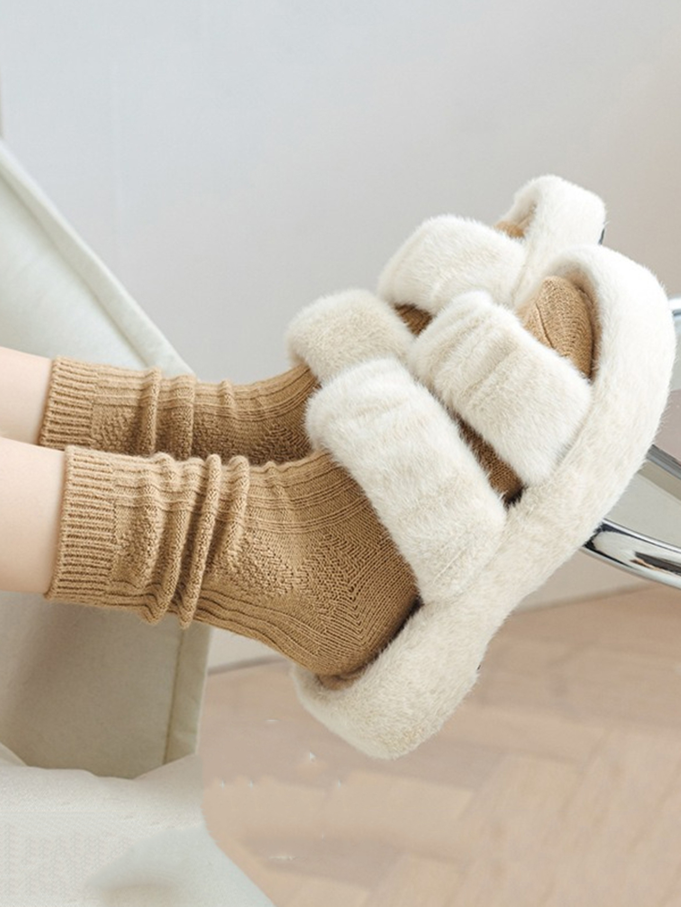 秋冬暖かいウールカシミヤサーマルハイロングストッキング女性用 - Thermal Sock Wool のレビューと価格
