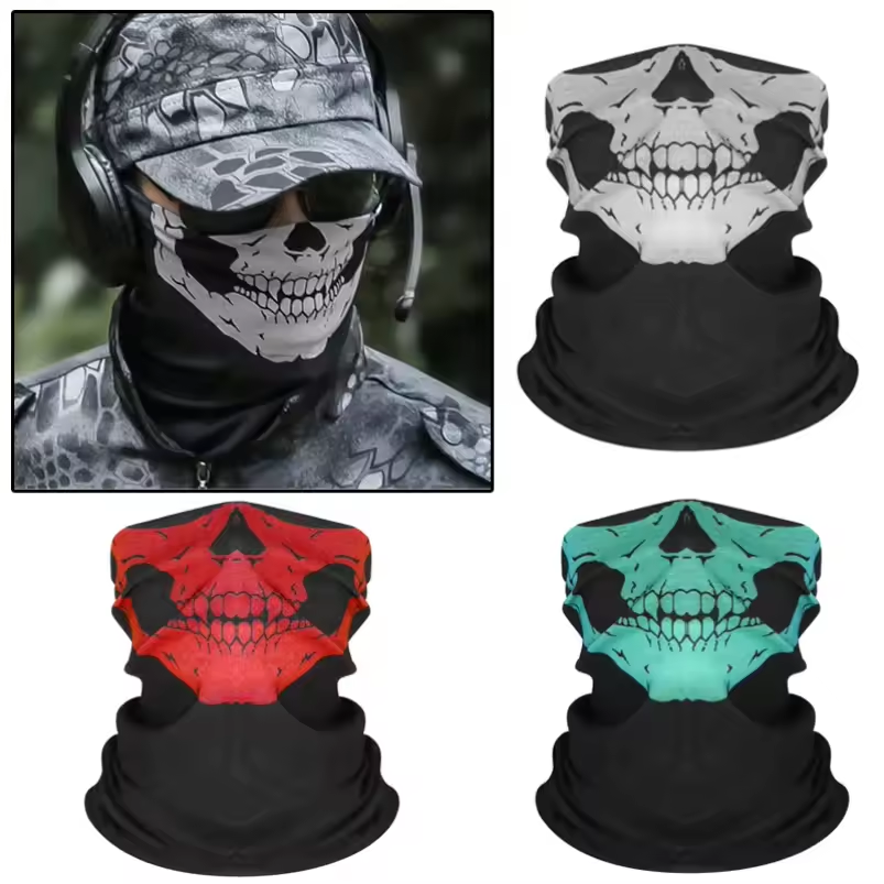 スカルメンズバラクラバスキーマスクサイクリングキャップスノー - Balaclava Ski Mask のレビューと価格