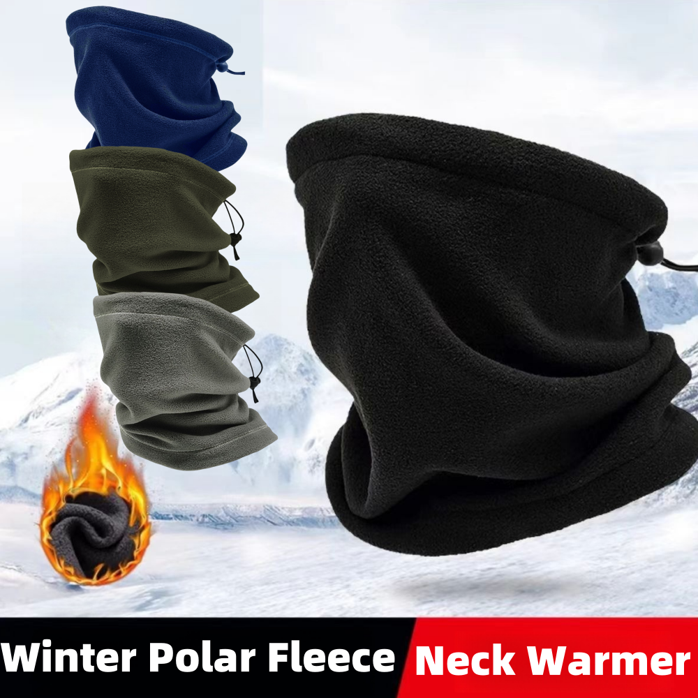 冬用フェイスカバーネックゲイター暖かい防風ポーラーフリースス - Neck Gaiter Fleece のレビューと価格