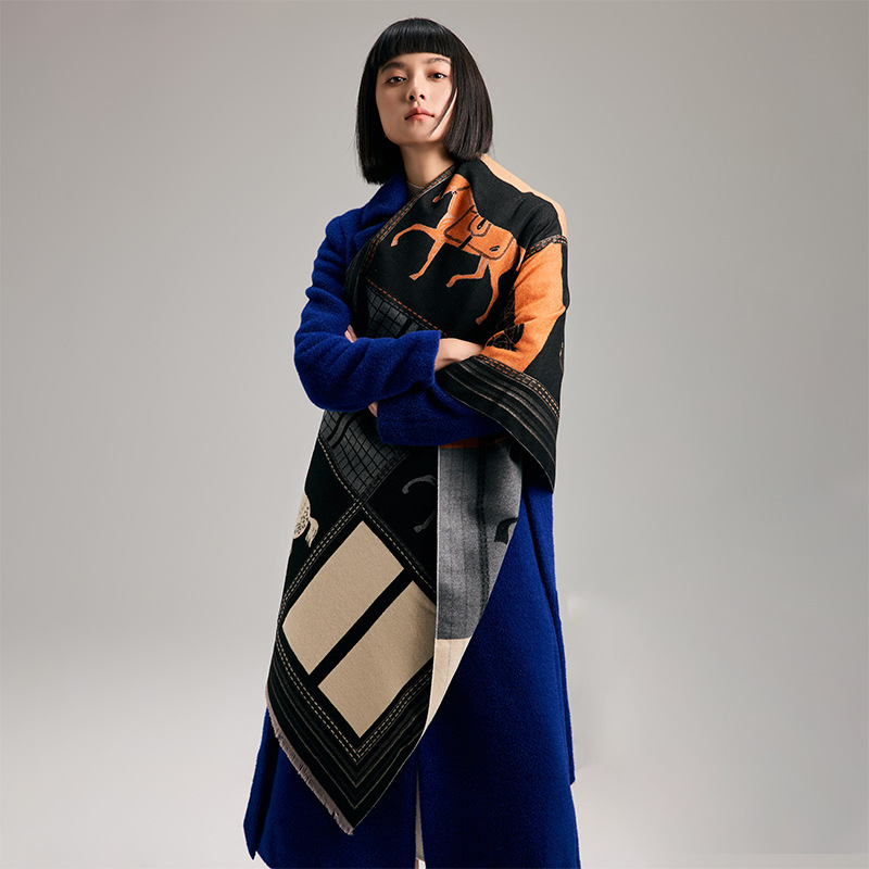 女性のための豪華なカシミヤスカーフ,厚くて暖かいショール,ト - Cashmere Pashmina Wrap のレビューと価格