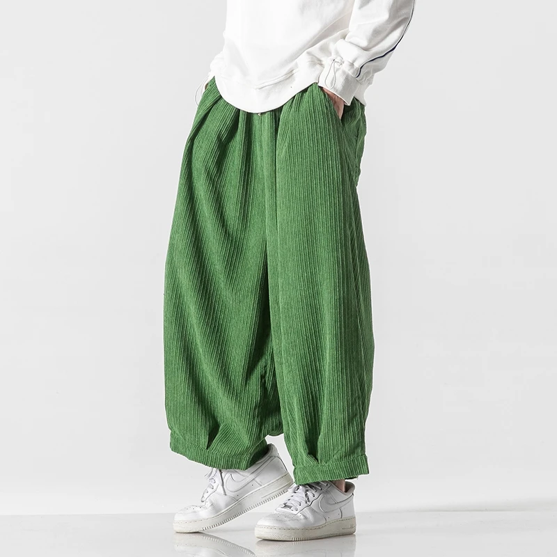 メンズ厚手コーデュロイパンツ,原宿,ワイドレッグ,ゆったりと - Corduroy Pant Warm のレビューと価格