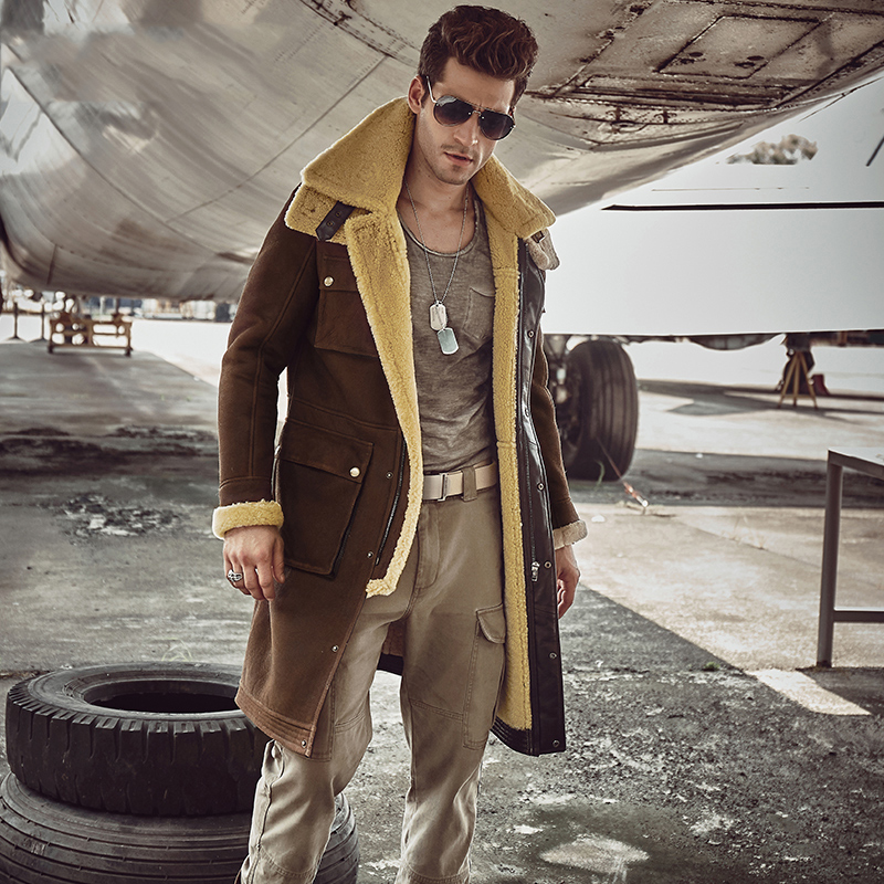 ラグジュアリーxロングミリタリースタイルメンズムートンコート - Down Jacket Packable のレビューと価格