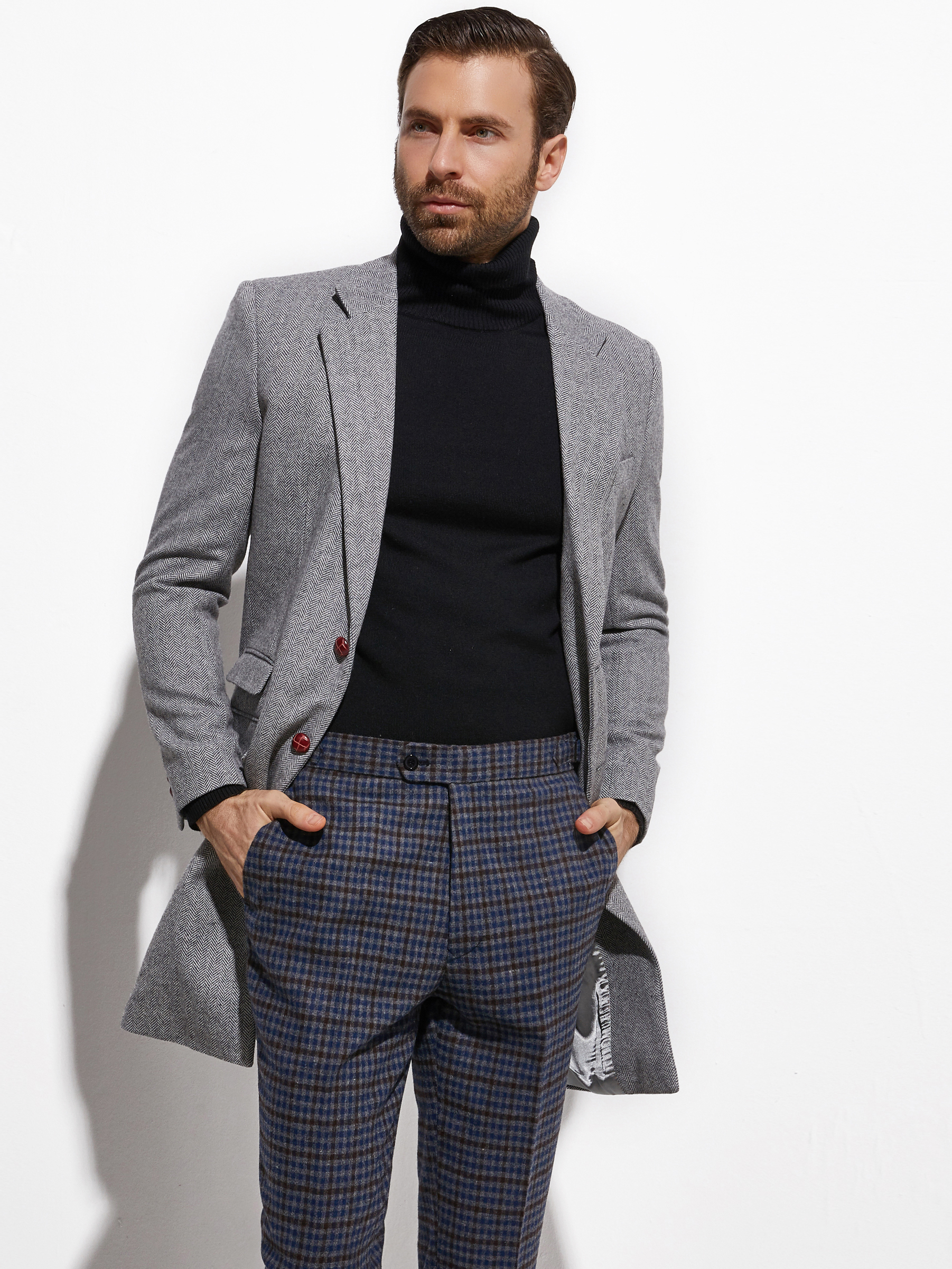 2026年 春秋 ミディアム丈 テーラードコート カスタムメ - Wool Coat Peacoat のレビューと価格