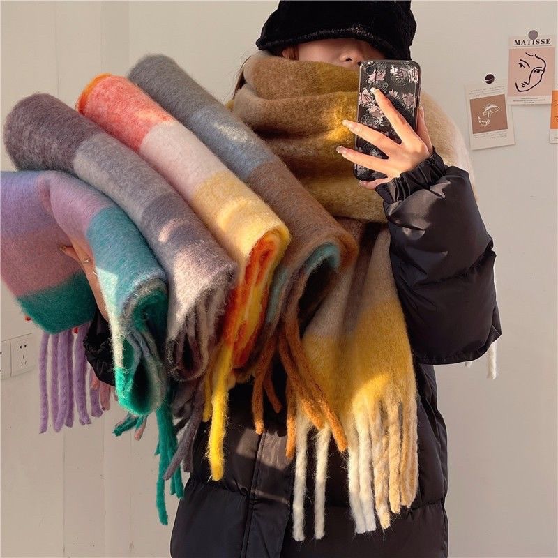 2025新しい冬厚く暖かいスカーフ女性カシミヤショールとラッ - Cashmere Pashmina Wrap のレビューと価格