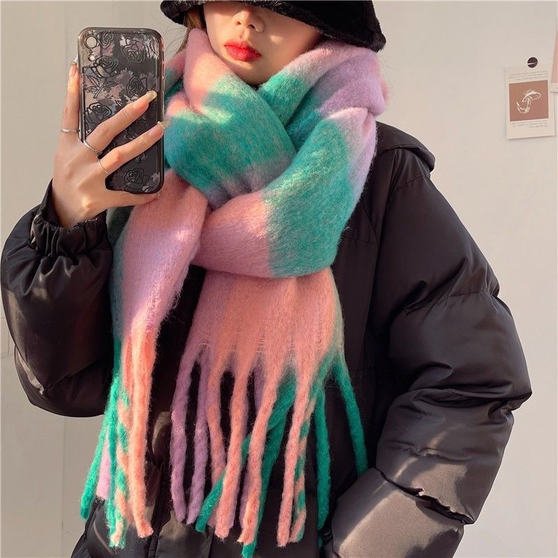 2025新しい冬厚く暖かいスカーフ女性カシミヤショールとラッ - Cashmere Pashmina Wrap のレビューと価格