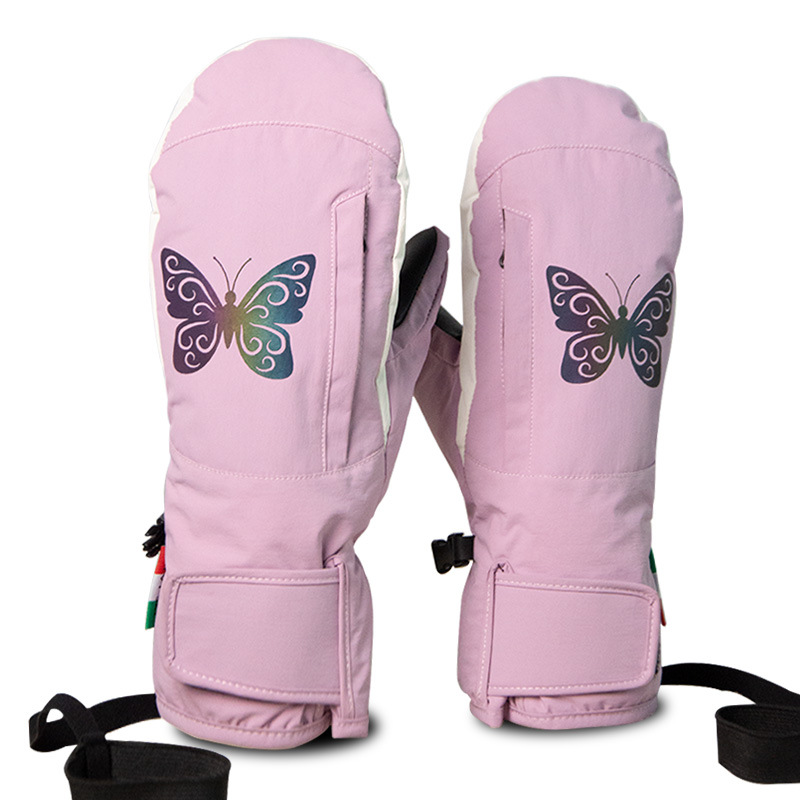 アウトドアスポーツマウンテンマンスキーミトン冬防水暖かい女性 - Snow Glove Insulated のレビューと価格