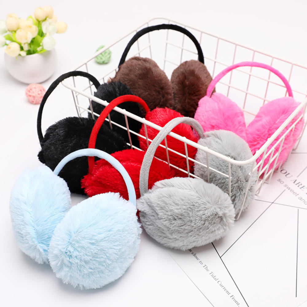男性と女性のためのふわふわのフェイクファーイヤーマフ、折りた - Earmuffs Foldable のレビューと価格
