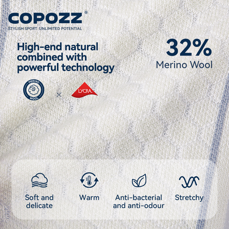 COPOZZ 新しい冬のスキーソックス男性女性サーマルメリノ - Thermal Sock Wool のレビューと価格