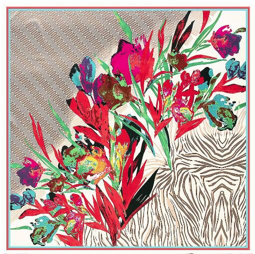 女性用スクエアシルクスカーフ,新しい油絵,花柄,冬用スカーフ - Shawl Wrap Winter のレビューと価格