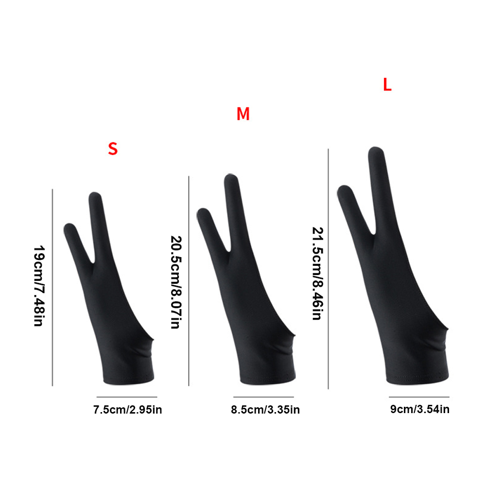 1PC 2 指手描き手袋油絵画材アンチタッチタブレットデジタ - Touch Screen Gloves のレビューと価格