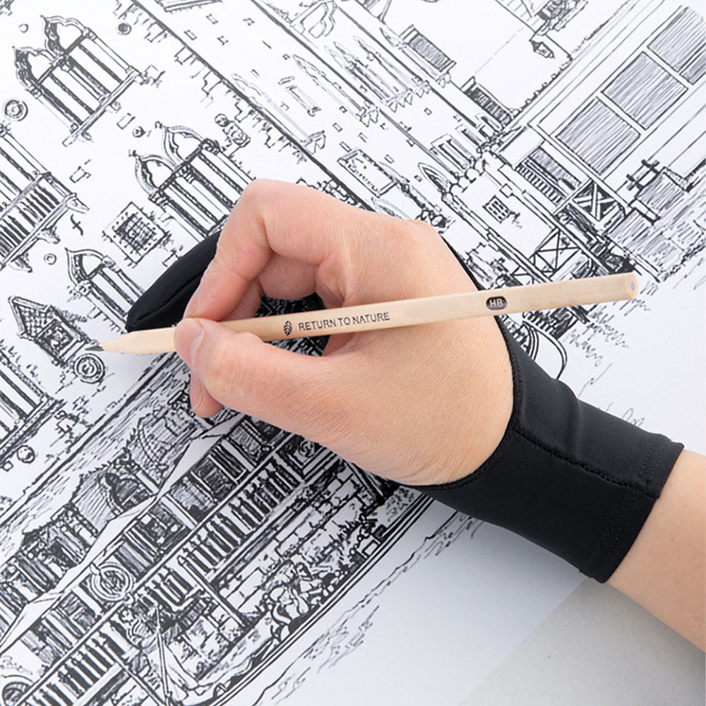 1PC 2 指手描き手袋油絵画材アンチタッチタブレットデジタ - Touch Screen Gloves のレビューと価格