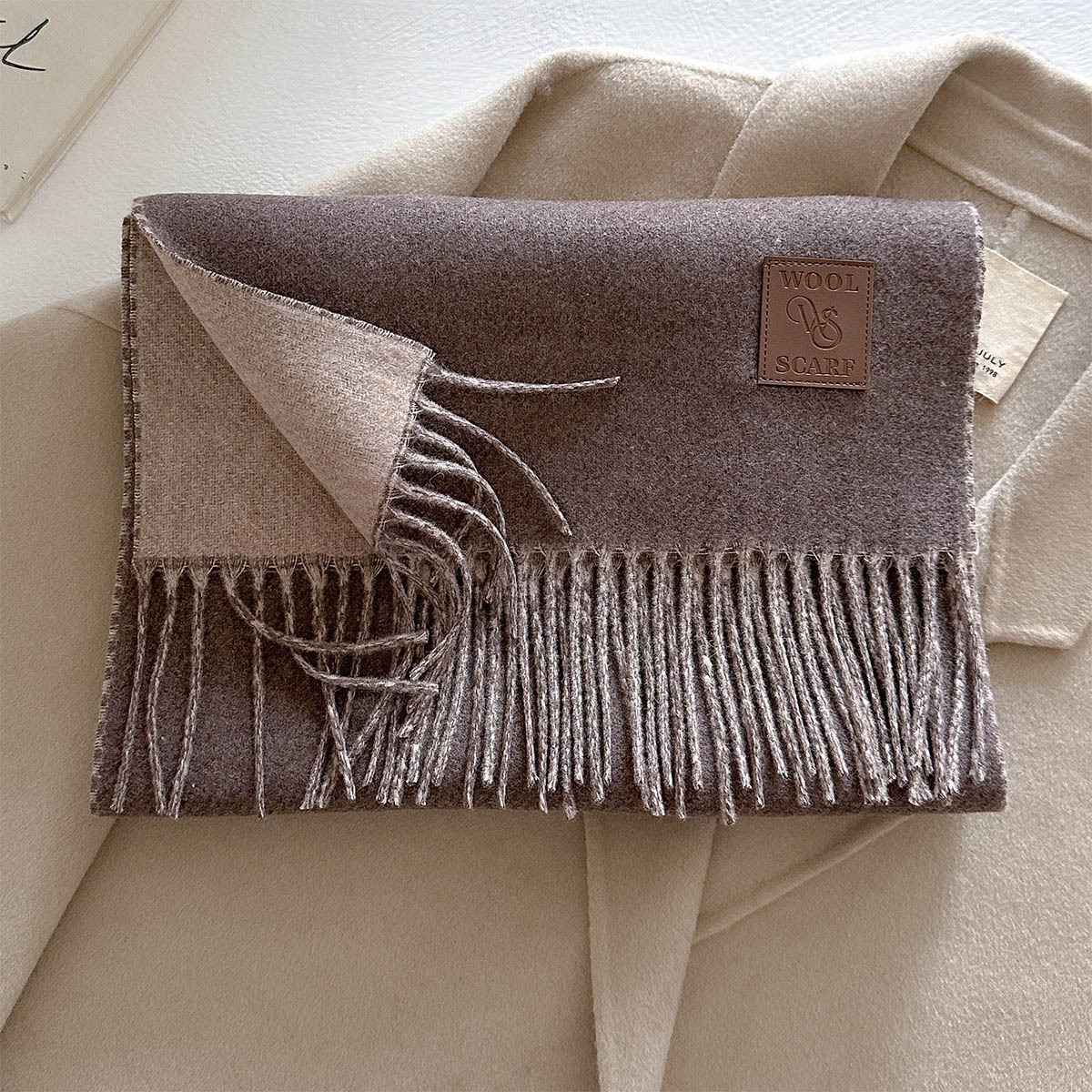 新しいウール冬厚手暖かいスカーフ女性カシミヤショールとラップ - Cashmere Pashmina Wrap のレビューと価格