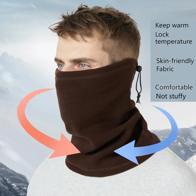 冬用ネックウォーマー ゲイター スカーフ 防風 サイクリング - Neck Gaiter Fleece のレビューと価格