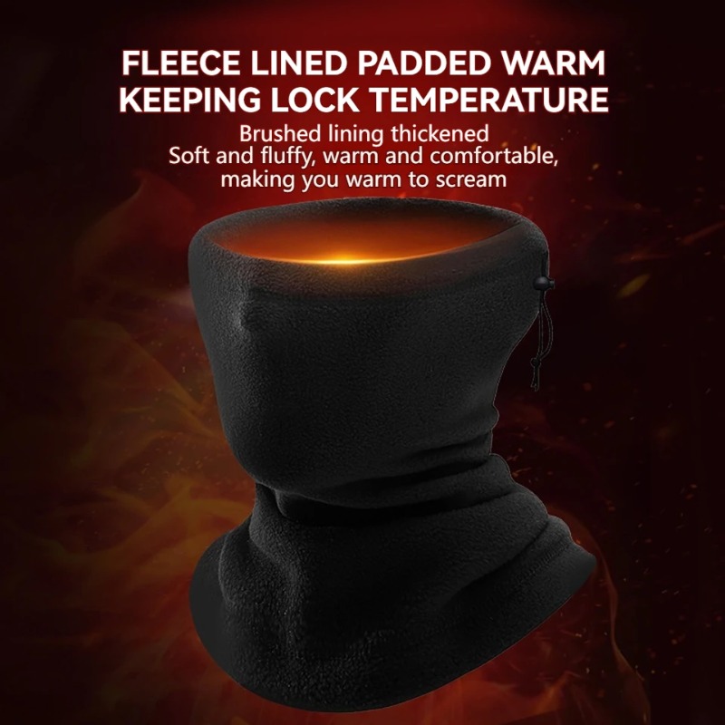 冬用ネックウォーマー ゲイター スカーフ 防風 サイクリング - Neck Gaiter Fleece のレビューと価格