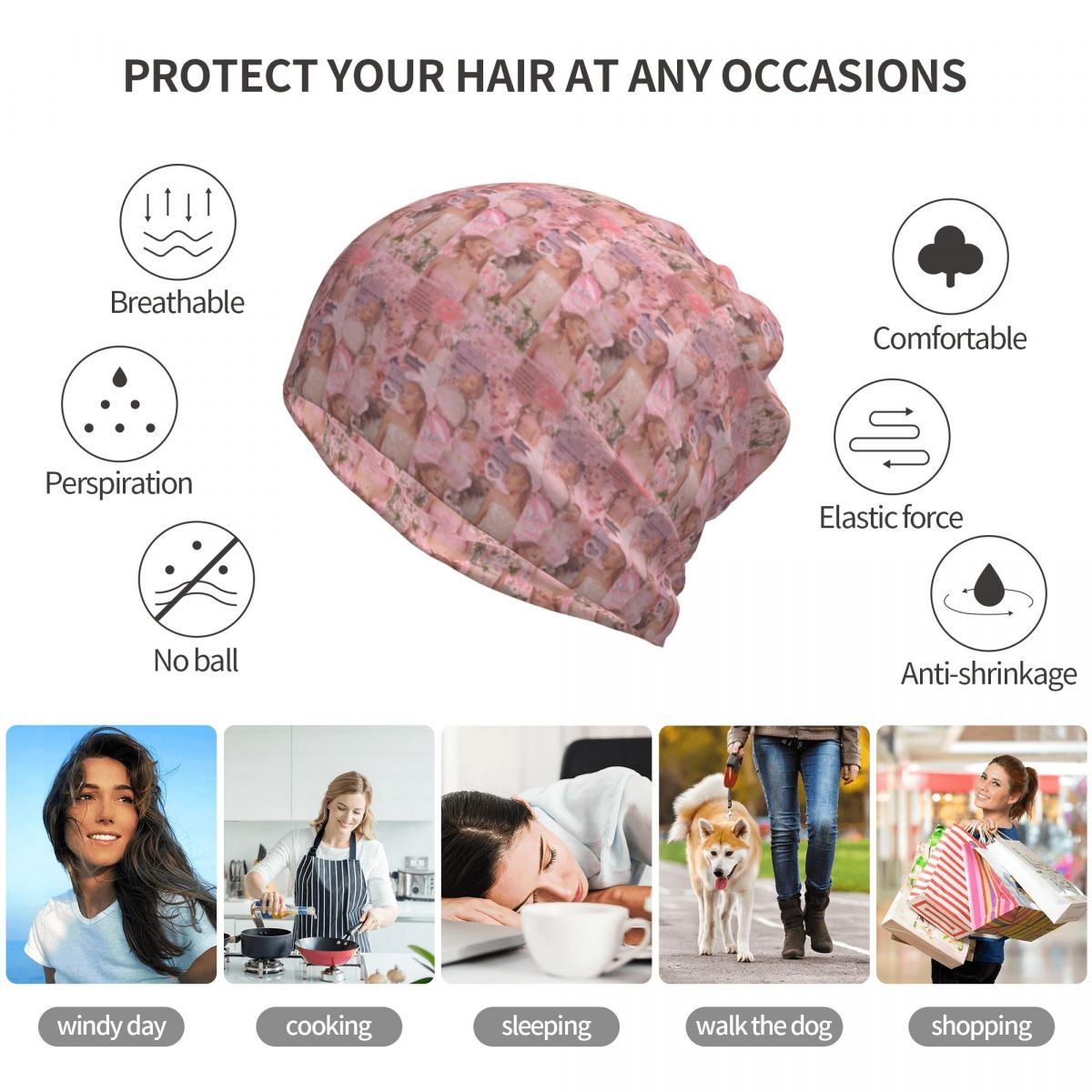 アリアナ・グランデ シンガー バンダナ ネックカバー ラップ - Knit Beanie Hat Warm のレビューと価格