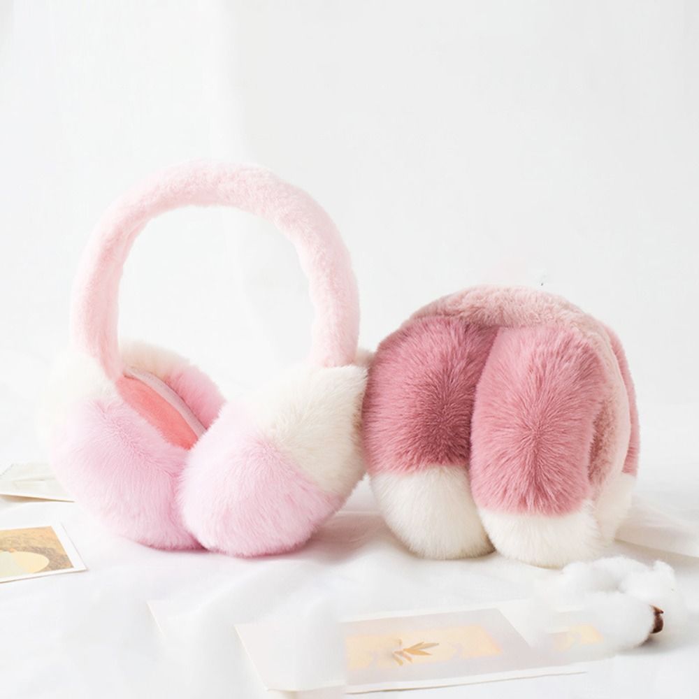 ファッションフェイクファーイヤーマフ キャンディーカラー 厚 - Earmuffs Foldable のレビューと価格
