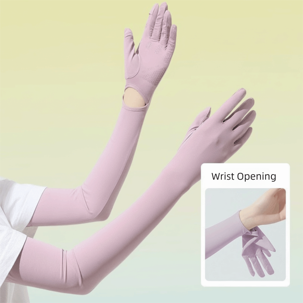快適な UV 保護日焼け止め手袋ロンググローブアイスシルクア - Touch Screen Gloves のレビューと価格