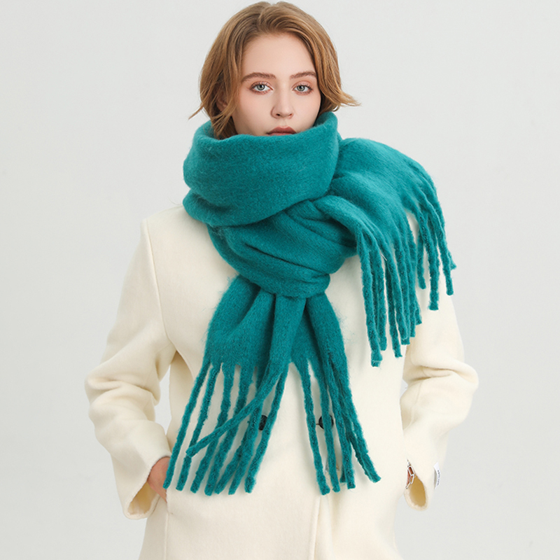 冬用スカーフ女性用カシミア暖かい固体パシュミナブランケットラ - Cashmere Pashmina Wrap のレビューと価格