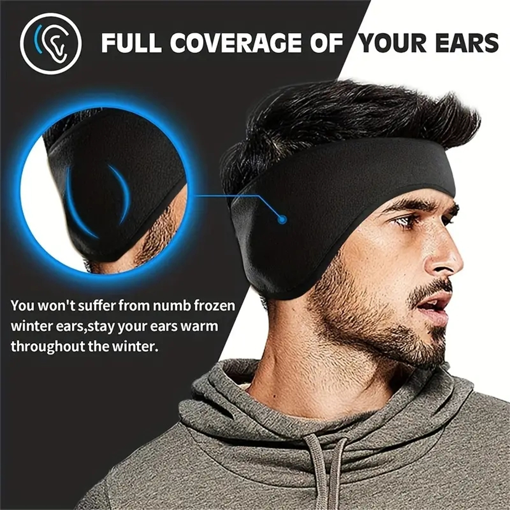 冬ウォーマーヘッドバンド通気性防風スウェットバンドフリースイ - Winter Headband Fleece のレビューと価格